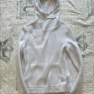 GAP gray Sweater with Hood and Ribbed Cuffs